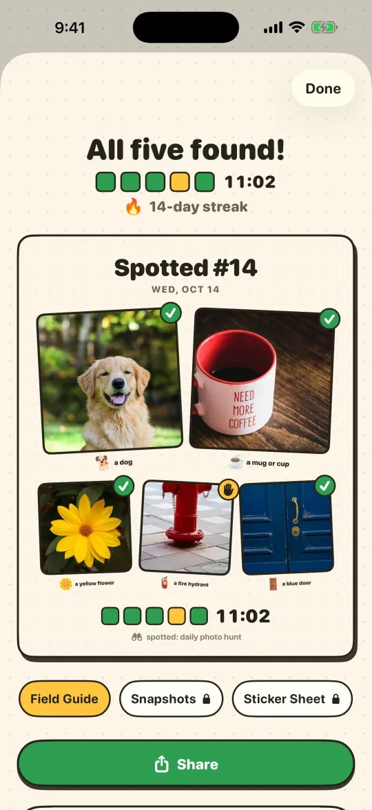 Spotted screenshot 3