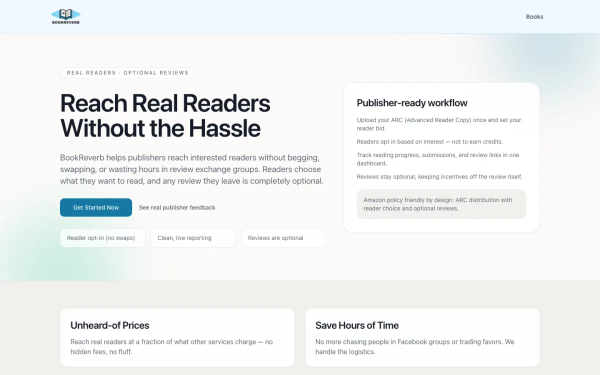 BookReverb screenshot