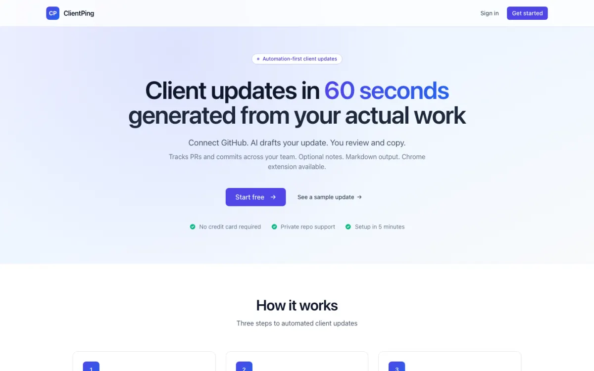 ClientPing screenshot