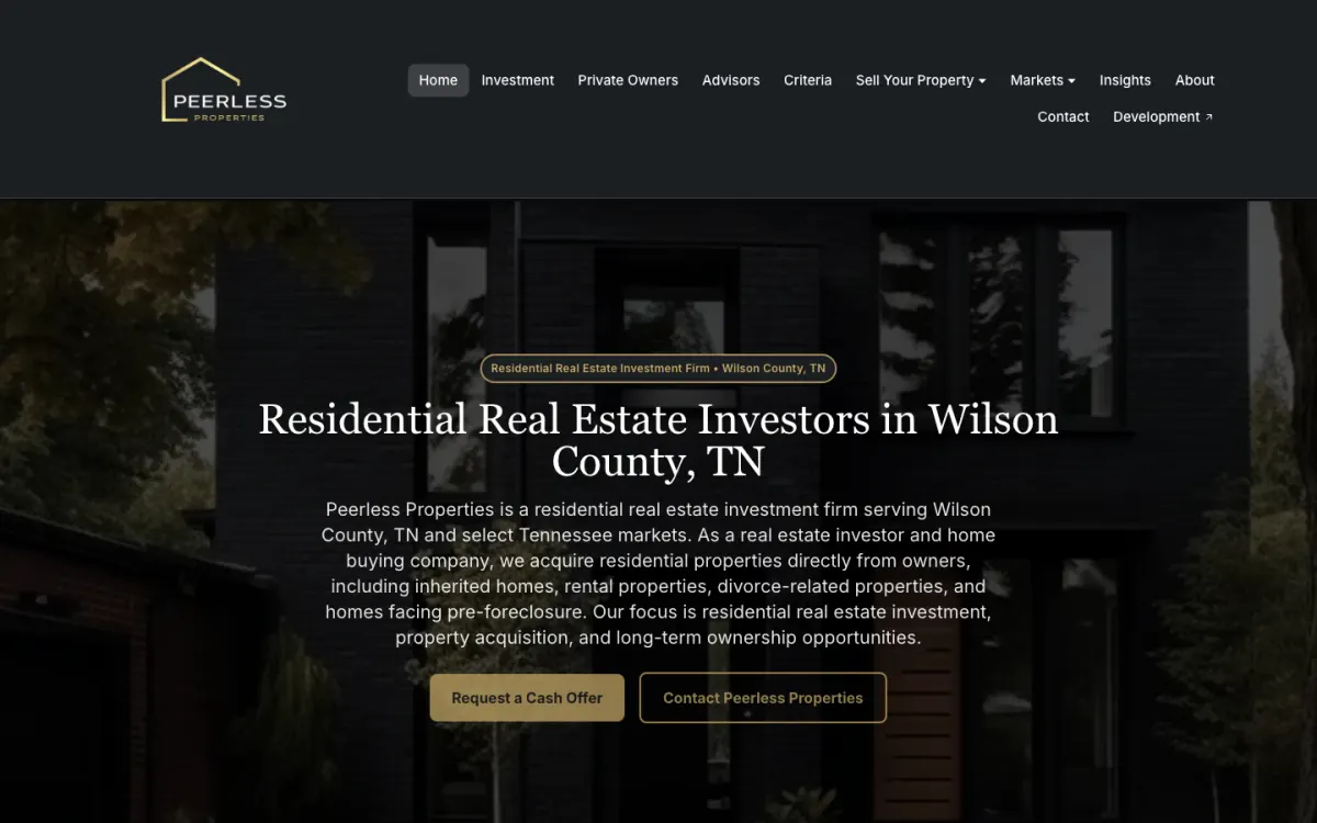 Peerless Properties screenshot