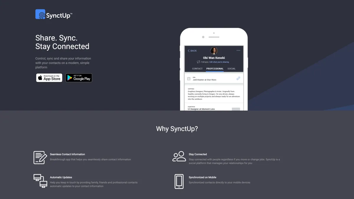 SynctUp screenshot